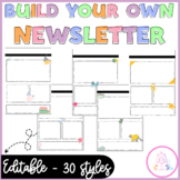Newsletter Templates Editable Weekly or Monthly 30 Styles