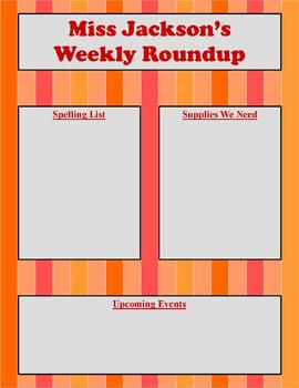 Preview of Newsletter Templates - Set of 4 - Simple Stripes