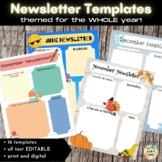 Newsletter Templates Themed for the Whole Year - print AND