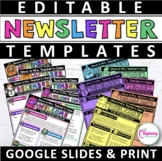 Newsletter Templates Weekly | Monthly | Editable | Google Slides