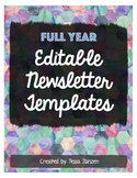 Newsletter Templates for the School Year EDITABLE