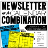 Newsletter and Calendar Combination Templates - Editable