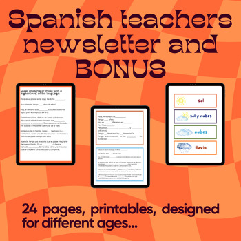 Preview of Newsletter Spanish teachers + Spanish Daily Routine End of the year Activities