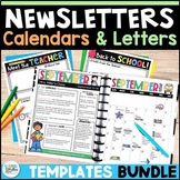 Newsletters Calendars & Meet the Teacher Letter Templates 
