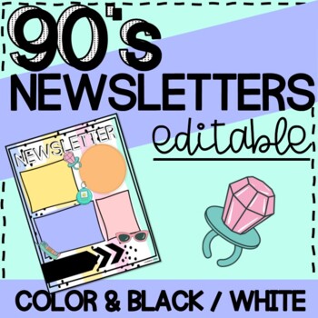 Preview of Newsletters Editable | 90s Nostalgia