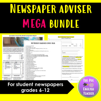Preview of Newspaper Adviser Resources - Mega Bundle - Back to School
