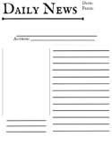 Newspaper Article Outline | Write Your Own Newspaper Artic