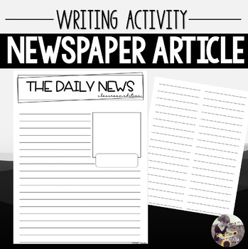 Preview of Newspaper Article Template | Final Copy