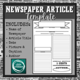 Newspaper Article Template/Graphic Organizer