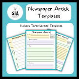 Newspaper Article Templates - Headline Front Page News - T