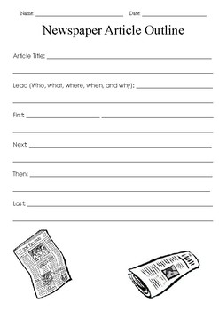 how to write newspaper articles in an essay