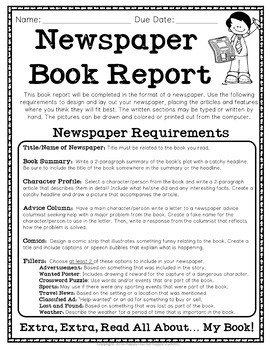 news article book report