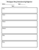 Newspaper Brainstorming Organizer