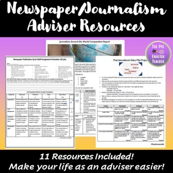 Preview of Newspaper/Journalism Adviser Resources - Back to School