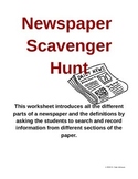 Newspaper Scavenger Hunt