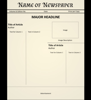 free tiny newspaper template google docs
