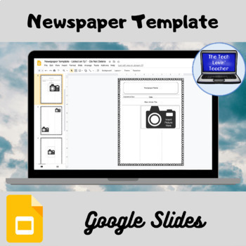 Newspaper Template Google Slides Worksheets Teaching Resources Tpt