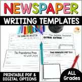 Newspaper Article Template Graphic Organizer: Digital and 