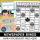 Newspaper Vocabulary Bingo Game