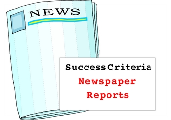 Preview of Newspaper reports success criteria