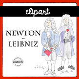Newton and Leibniz - images