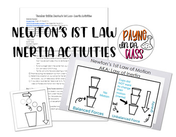 Preview of Newton's 1st Law of Motion- Inertia Activities