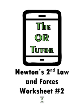 Preview of Newton's 2nd Law and Forces QR Code Worksheet #2