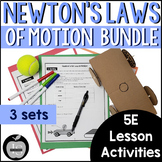 Newton's 3 Laws of Motion 5E Lessons and Activities Bundle