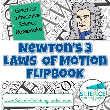 Preview of Newton's 3 Laws of Motion Flipbook