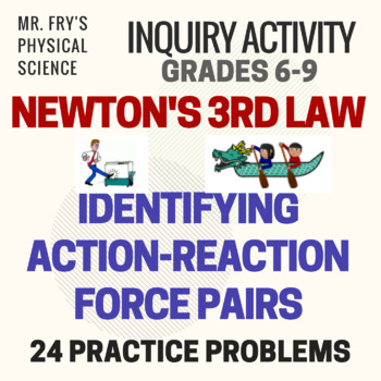 Preview of Newton's 3rd Law Identifying Action - Reaction Force Pairs  MS-PS2-1