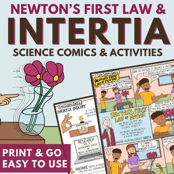 Preview of Newton's First Law of Motion Lesson Pack