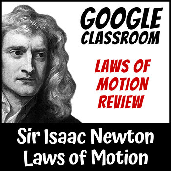 Preview of Newton's Law of Motion Review Google Classroom | Distance Learning