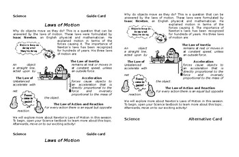 Preview of Newton's Law of Motion - Task cards
