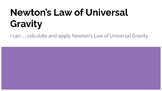 Newton's Law of Universal Gravity Lesson