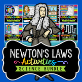 Newton's Laws of Motion Activities Bundle - Doodle Notes, 