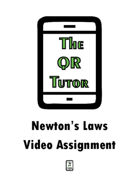 Preview of Newton's Laws Crash Course Physics QR Code Video Worksheet