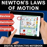 Newton's Laws of Motion Activity | Digital Interactive Notebook