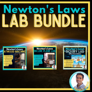 Preview of Newton's Laws Lab Bundle | Physics