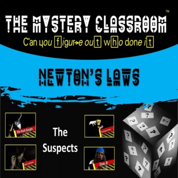 Preview of Newton's Laws Mystery | The Mystery Classroom (Distance Learning)