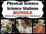 Physical Science Science Stations Bundle | Blended learnin
