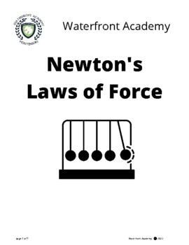 Preview of Newton's Laws of Force Presentation and Cards