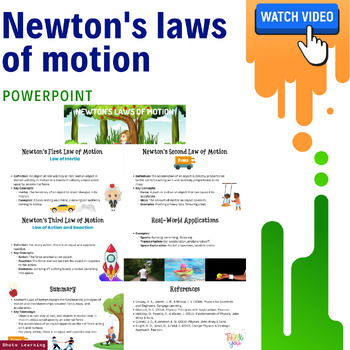 Preview of Newton's Laws of Motion: A PowerPoint Lecture