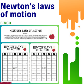 Preview of Newton's Laws of Motion Bingo: Engaging Fun with Fundamental Physics!