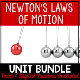 Newton's Laws of Motion- Bundle of Resources [Print & Digital]
