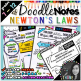 Newton's Laws of Motion Doodle Notes Bundle