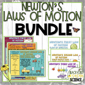 Preview of Newton's Laws of Motion Doodle Notes & Understanding Checkpoint Bundle