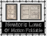 Newton's Laws of Motion - Interactive Notebook / Foldable