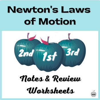 Preview of Newton’s Laws of Motion notes and review worksheets