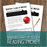 Newton's Laws of Motion Reading Packet - Distance Learning