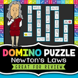 Newton's Laws of Motion Review Activity | Domino Puzzle | 
